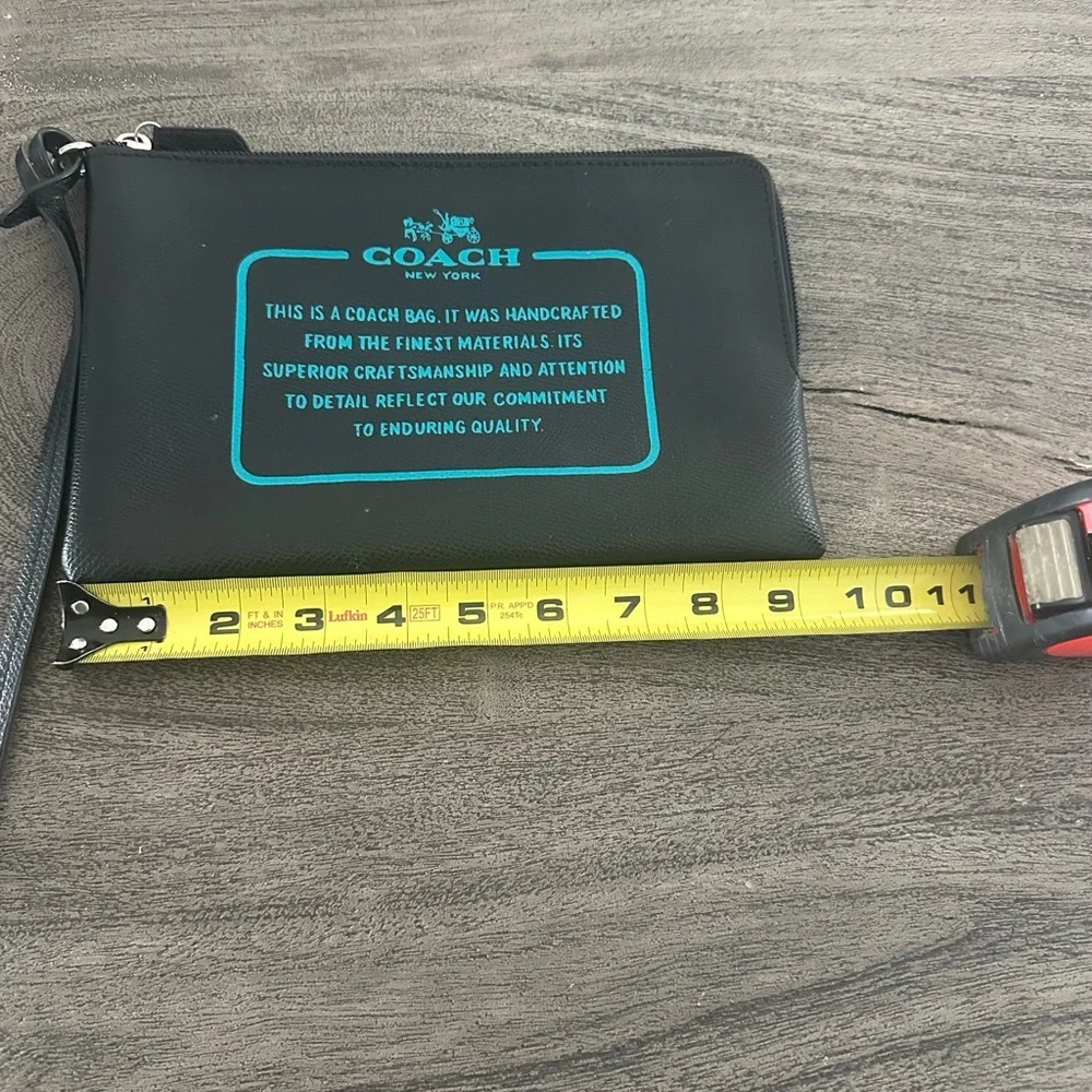 Coach Black and Blue Wristlet‎ Bag